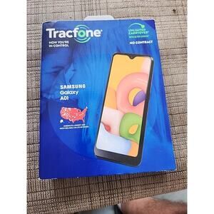 TRACFONE SAMSUNG GALAXY A01 NO CONTRACT CELL PHONE 16GB TRAC FONE TRACK NEW